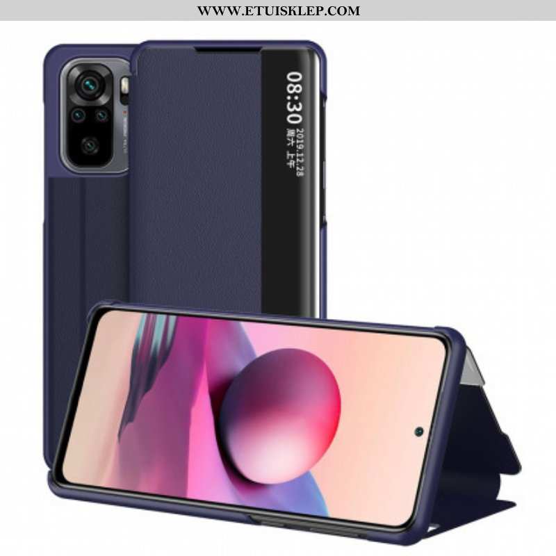 Etui Na Telefon do Xiaomi Redmi Note 10 / 10S Wysokiej Jakości Sztuczna Skóra